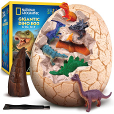 Ігровий набір STEM Розкопки динозавра National Geographic Jumbo Dinosaur Egg Dig Kit  Excavate 12 Figures