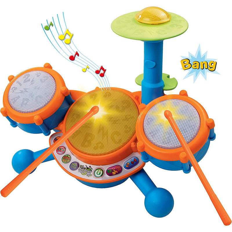 Барабанна установка VTech KidiBeats Kids Drum Set, Orange