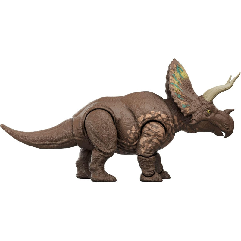 Фігурка динозавр Еотрицератопс Mattel Jurassic World Rebirth Gigantic Thrashers Eotriceratops Dinosaur 
