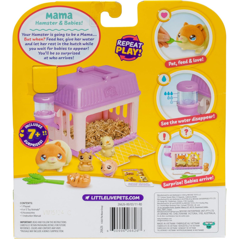 Ігровий набір сюрприз Мама Хом'як Little Live Pets Mama Surprise Minis Hamster