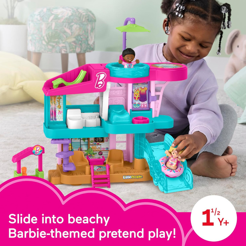 Ігровий набір Пляжний будиночок Барбі Fisher Price Little People Barbie Beach House