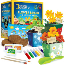 Набір STEM для вирощування квітів та трав National Geographic Flower Herb Gardening Kit