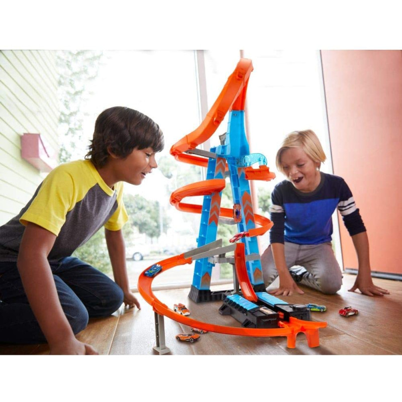 Трек Хот Вілс Хмарочос Hot Wheels Sky Crash Tower Track Set