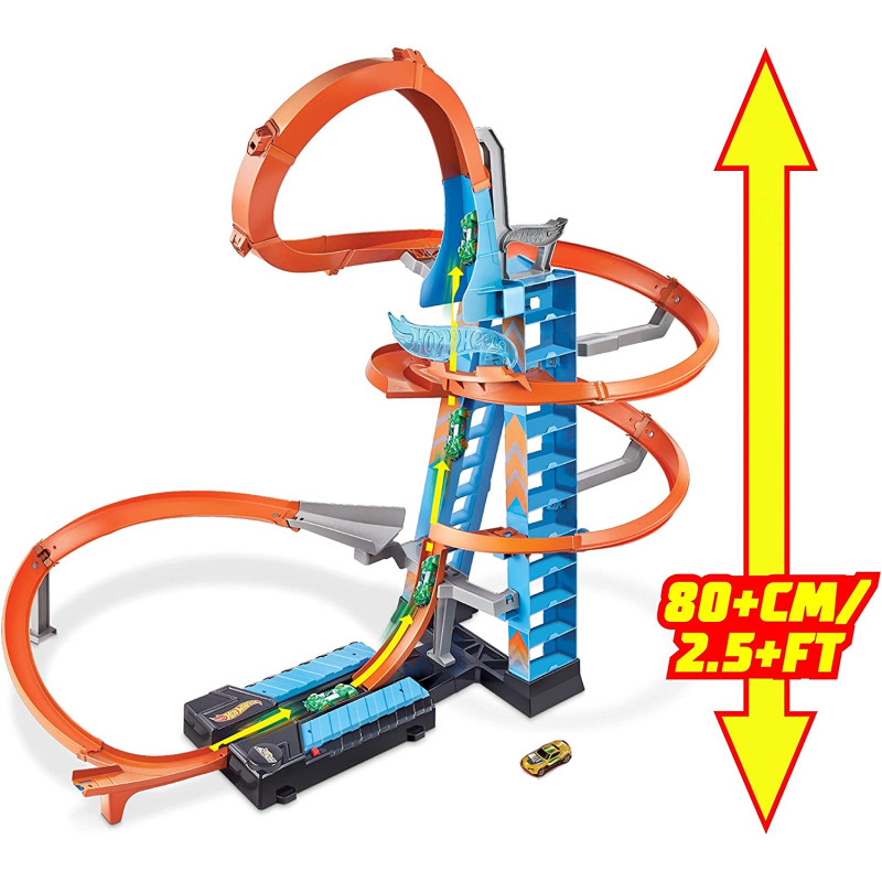 Трек Хот Вілс Хмарочос Hot Wheels Sky Crash Tower Track Set