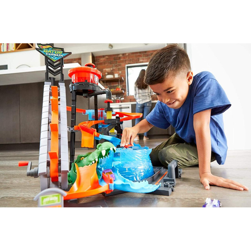 Трек Хот Вілс Водонапірна вежа Hot Wheels Ultimate Gator Car Wash Playset FTB67