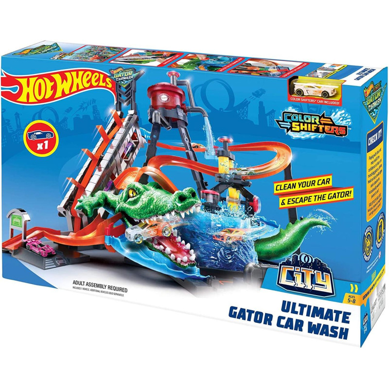 Трек Хот Вілс Водонапірна вежа Hot Wheels Ultimate Gator Car Wash Playset FTB67
