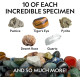 Набір STEM для вивчення гірських порід National Geographic 1 25 lb Assorted Rocks Minerals Gemstones Plus 50