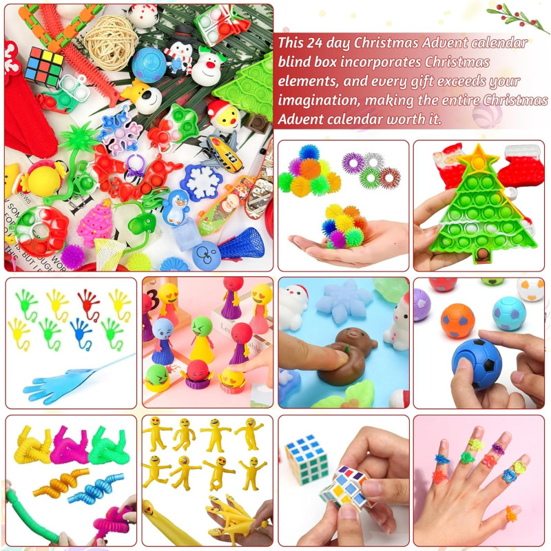 Адвент календар  Fidget Advent Calendar Fun and Exciting Countdown