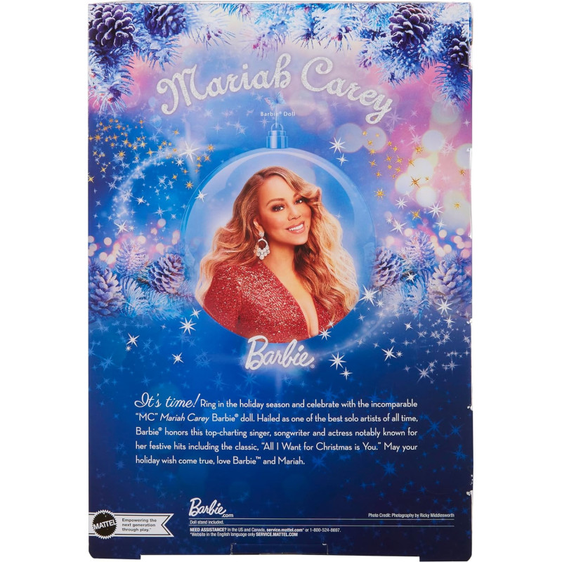 Лялька Барбі колекційна співачка Мерайя Кері Barbie Signature Mariah Carey Holiday Collectible (HJX17)