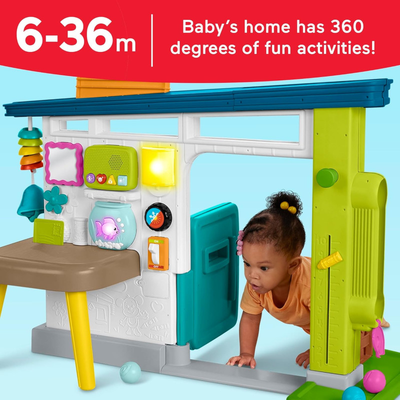 Ігровий розвивальний будиночок для малюків Fisher Price Baby Learning Toy Laugh Learn Ultimate Playhouse