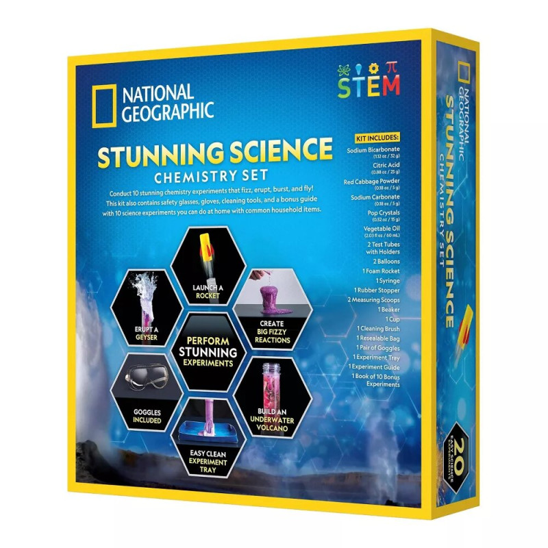 Науковий хімічний ігровий набір STEM National Geographic Stunning Component Science Chemistry Set