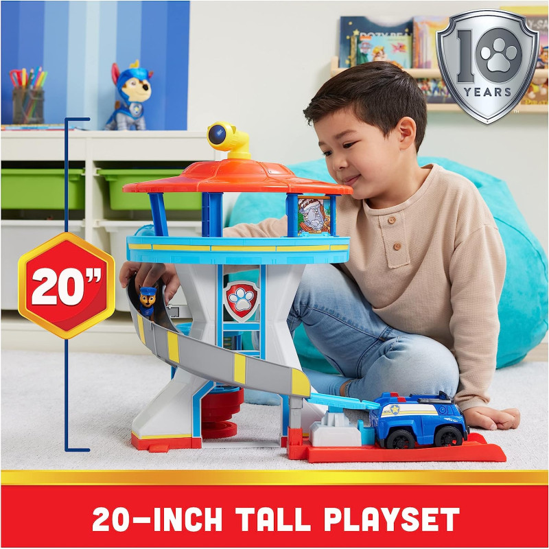 Щенячий Патруль Велика Рятувальна Станція Paw Patrol Lookout Tower Playset Toy Car Launcher