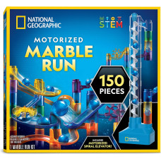 Набір STEM для створення лабіринту з кульок National Geographic Marble Run with Motorized Elevator 150 Piece Marble Maze