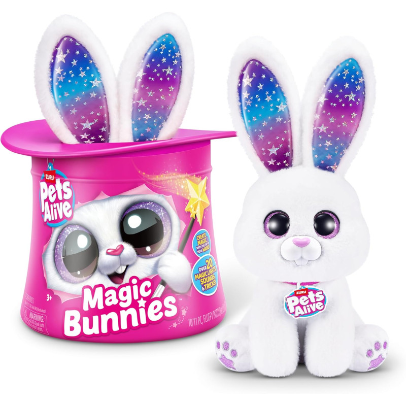 Інтерактивний ігровий набір Кролик чарівник Pets Alive Magic Bunnies Pearl by ZURU