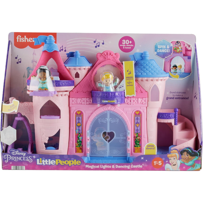 Інтерактивний ігровий набір Чарівний замок Fisher Price Disney Little People Magical Lights  Dancing Castle