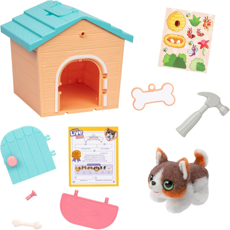 М'яка іграшка сюрприз Little Live Pets Puppy's Minis Teal and Orange Home