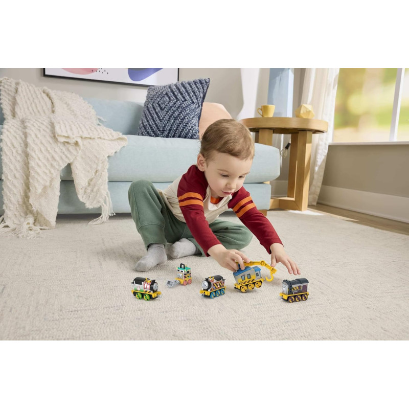 Ігровий набір машинок паровозики Thomas Friends Diecast Vehicle Set Construction