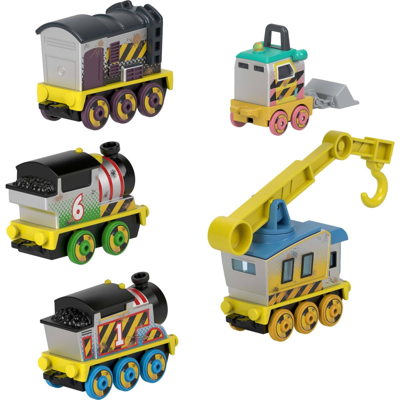 Ігровий набір машинок паровозики Thomas Friends Diecast Vehicle Set Construction