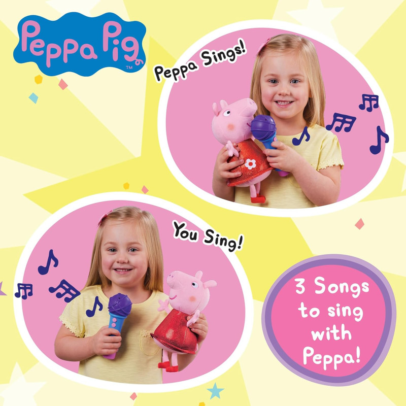 Інтерактивна іграшка Свинка Пеппа Peppa Pig Sing With Me Peppa Interactive Feature Plush