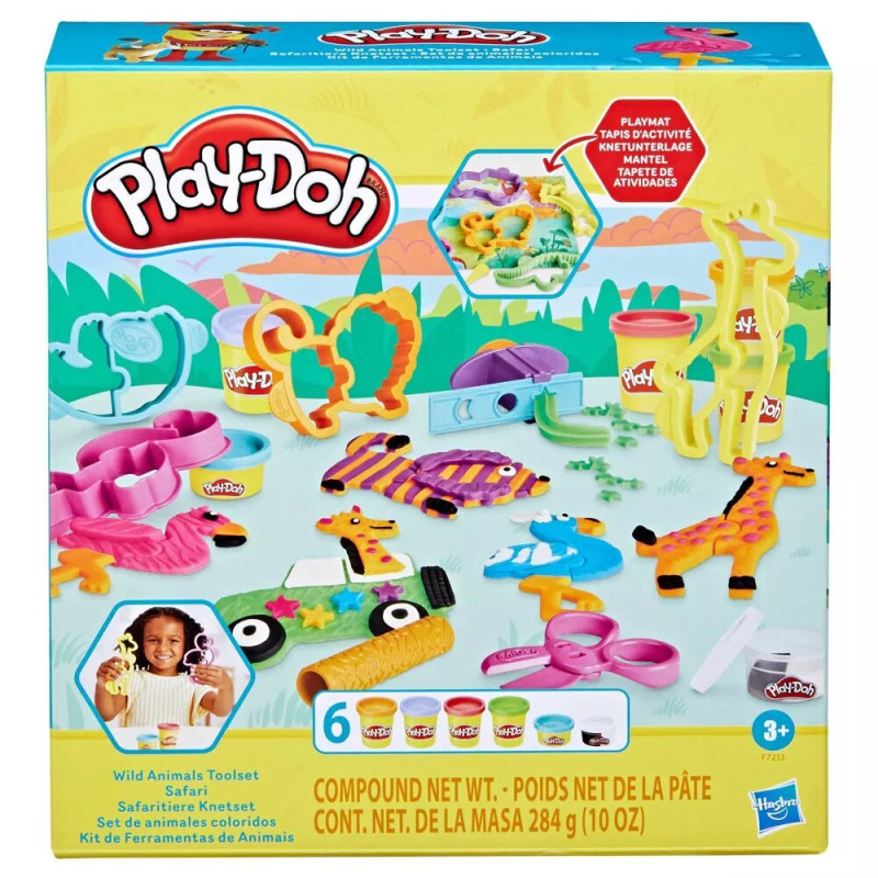 Творчий ігровий набір пластиліну Play Doh Wild Animals Safari Toolset