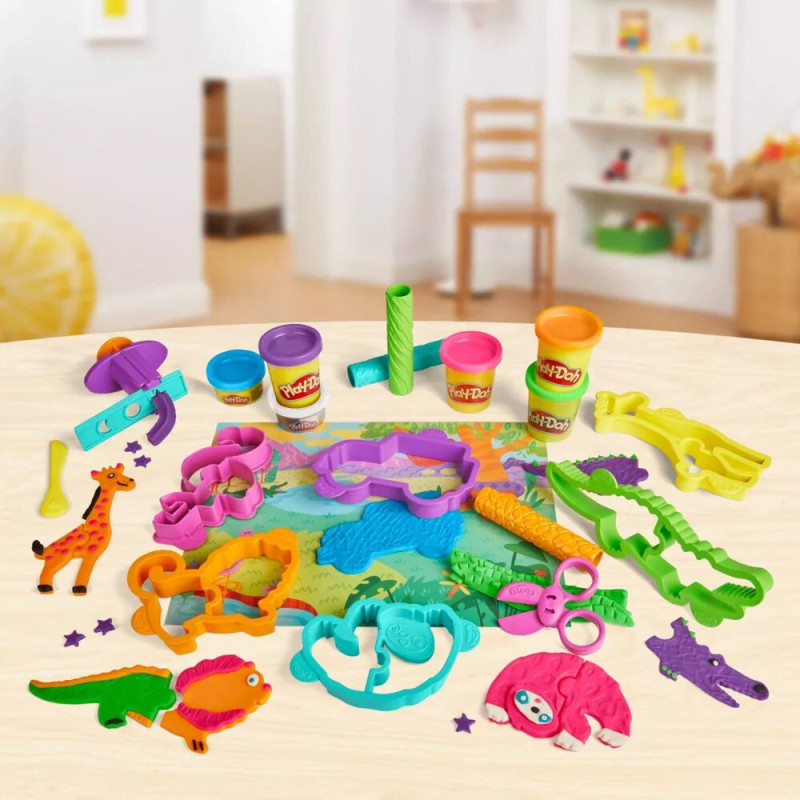 Творчий ігровий набір пластиліну Play Doh Wild Animals Safari Toolset