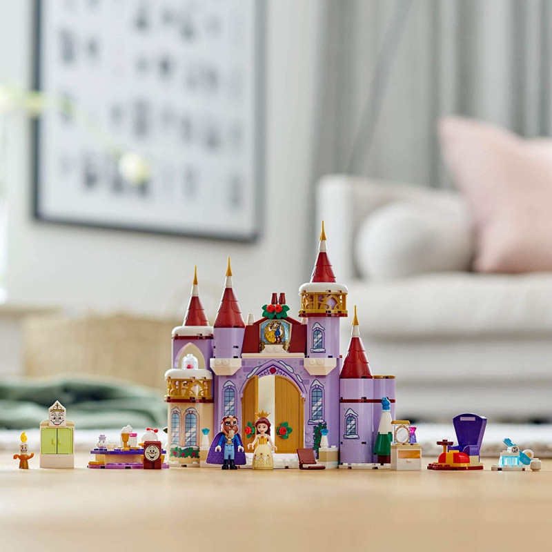 Конструктор Лего Зимове свято в замку Белль Lego Disney Princess Belle s Castle Winter  43180