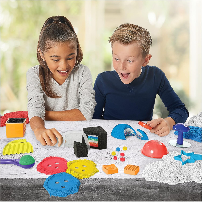 Кінетичний пісок різнокольоровий 2 кг Kinetic Sand Sandisfactory Set 4.5lbs of Colored and White