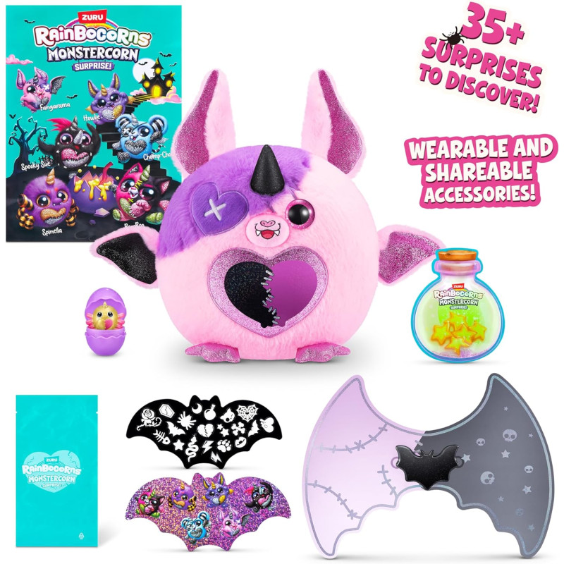 М'яка іграшка Кіт Вампір Rainbocorns Monstercorn Surprise Vampire Cat