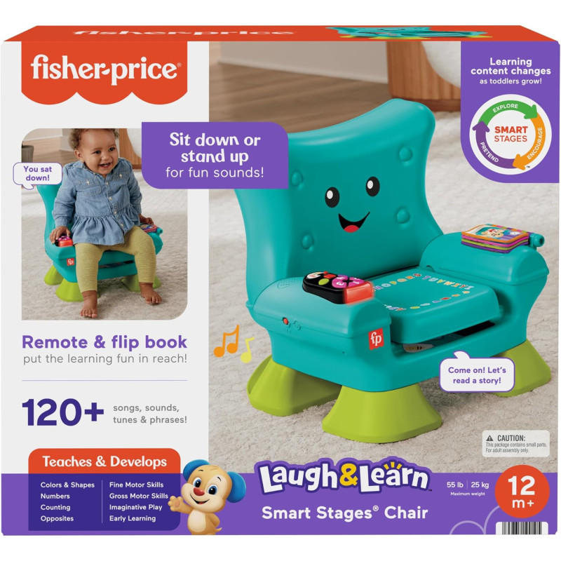 Інтерактивне розвиваюче крісло Fisher Price Laugh  Learn Toddler Learning  Smart Stages Chair