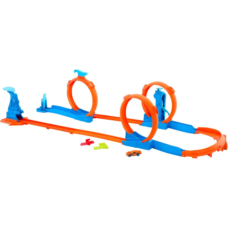Гоночний трек Потрійна петля Hot Wheels Toy Vehicle Track Creator Triple Loop Kit