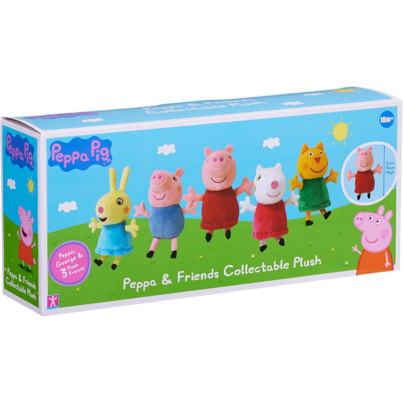 Плюшевий ігровий набір Свинка Пеппа Peppa Pig Peppa and Friends Collectable Plush 5 Pack