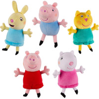 Плюшевий ігровий набір Свинка Пеппа Peppa Pig Peppa and Friends Collectable Plush 5 Pack