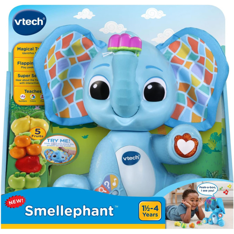 Інтерактивна розвиваюча іграшка Слонік VTech Smellephant with Magical Trunk and Peek a Boo Flapping Ears