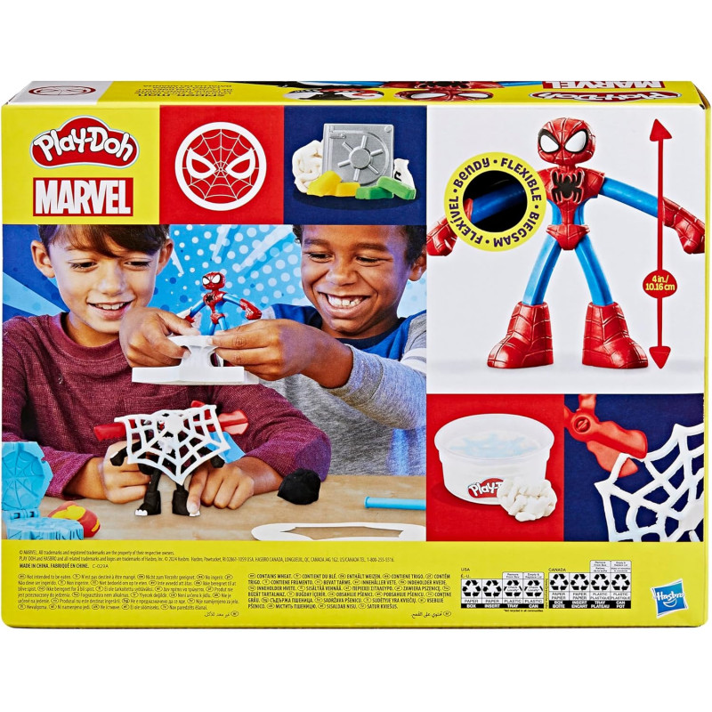 Набір для творчості Людина павук Play Doh Marvel Spider Man Launch Slice Battle