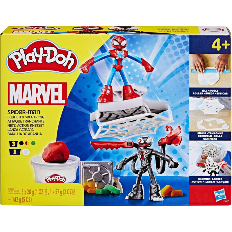 Набір для творчості Людина павук Play Doh Marvel Spider Man Launch Slice Battle
