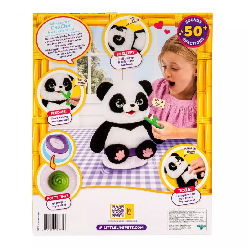 Інтерактивна іграшка  Бебі панда Little Live Pets My Baby Talking Panda ChuChu