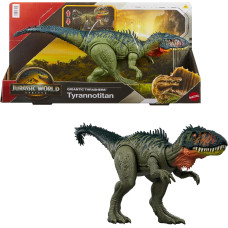 Фігурка динозавра Тиранотитан Mattel Jurassic World Rebirth Gigantic Thrashers Tyrannotitian Dinosaur JCL75