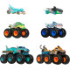 Іграшкові машинки та вантажівки монстри Hot Wheels Cars Monster Trucks Sharks vs Dinos Multipack JGD68