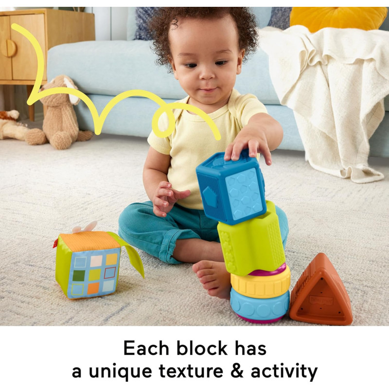 Розвиваючий ігровий набір Fisher Price Baby Toy Busy Activity Sensory Blocks
