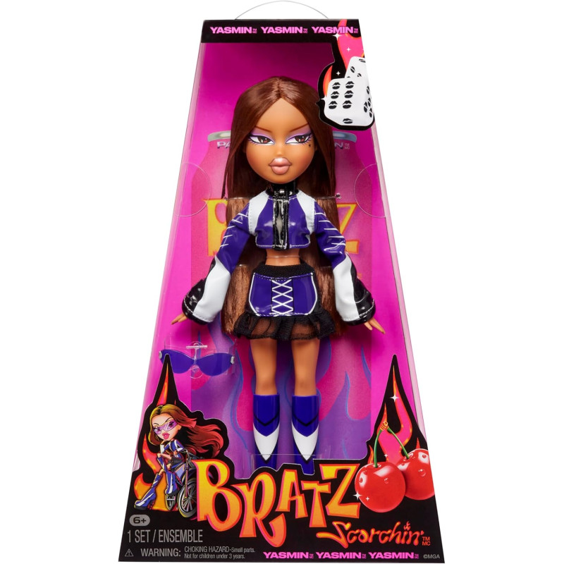 Лялька Братц мотогонщиця Ясмін Bratz Scorchin Yasmin Fashion Doll with Accessories