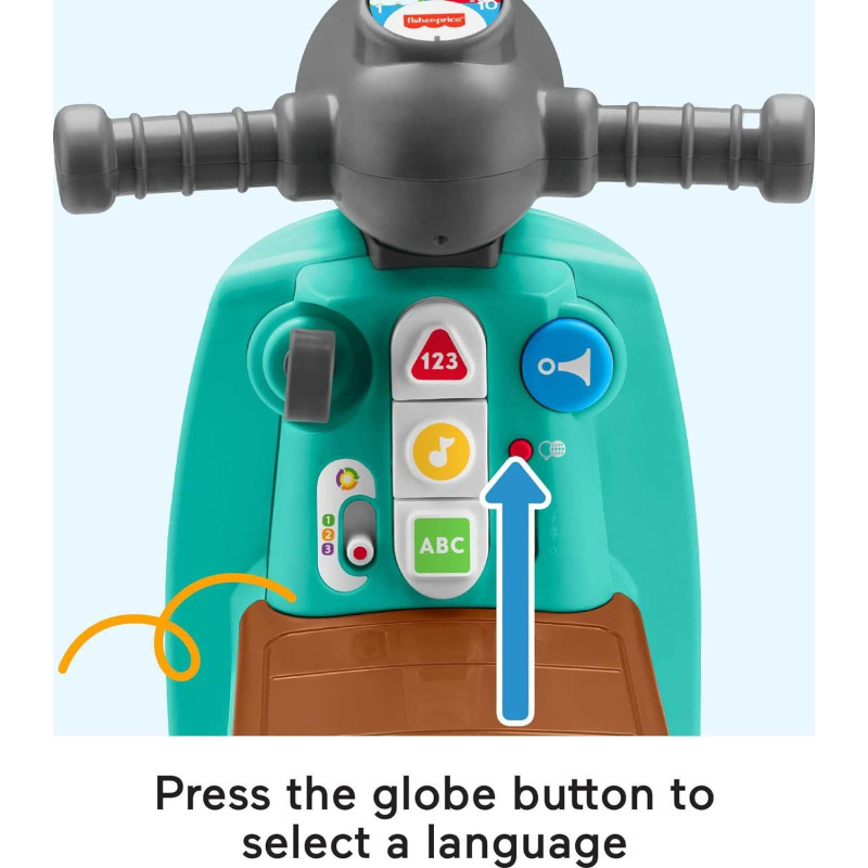 Музичний скутер Фишер Прайс  Fisher-Price Laugh  Learn Smart Stages Cruise Along Scooter