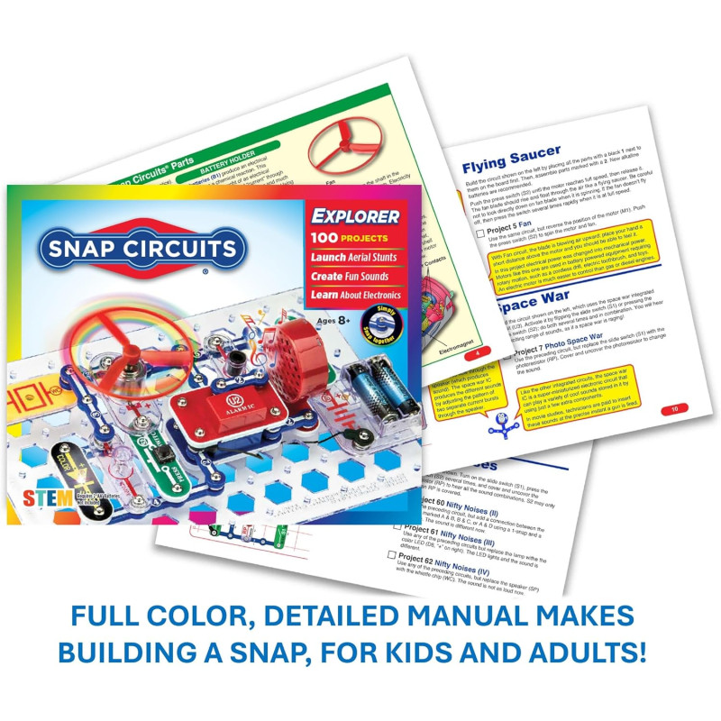 Набір STEM для вивчення електроніки Snap Circuits Jr SC 100 Electronics Exploration Kit STEM Educational