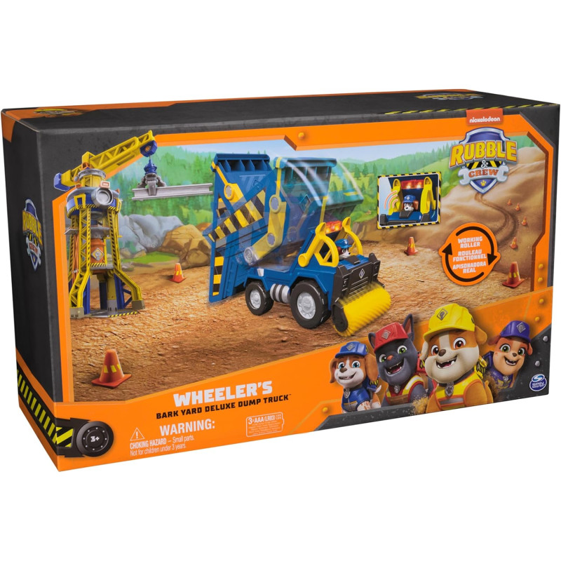 Щенячий Патруль Самоскид Paw Patrol Rubble Crew Bark Yard Deluxe Dump Truck 6070224