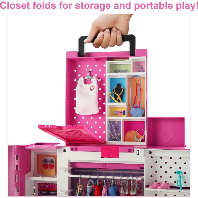 Ігровий набір Шафа Barbie Dream 35 предметів Barbie Dream Closet Playset 35 Clothes HBV28