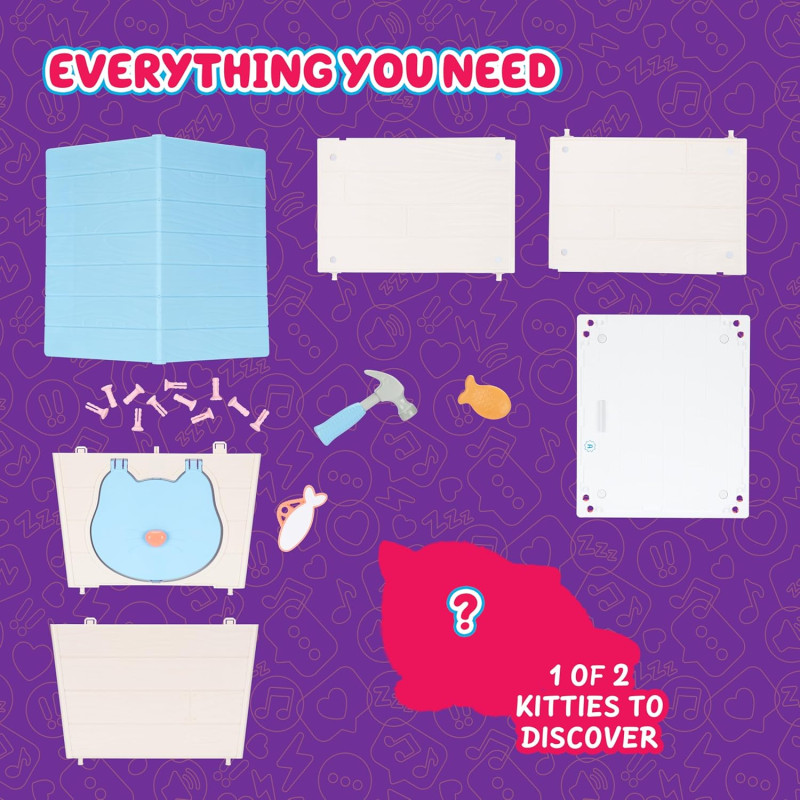 Інтерактивна іграшка будинок з кошеням Little Live Pets Cat Figurines for Kids Interactive Hutch Animal Playset