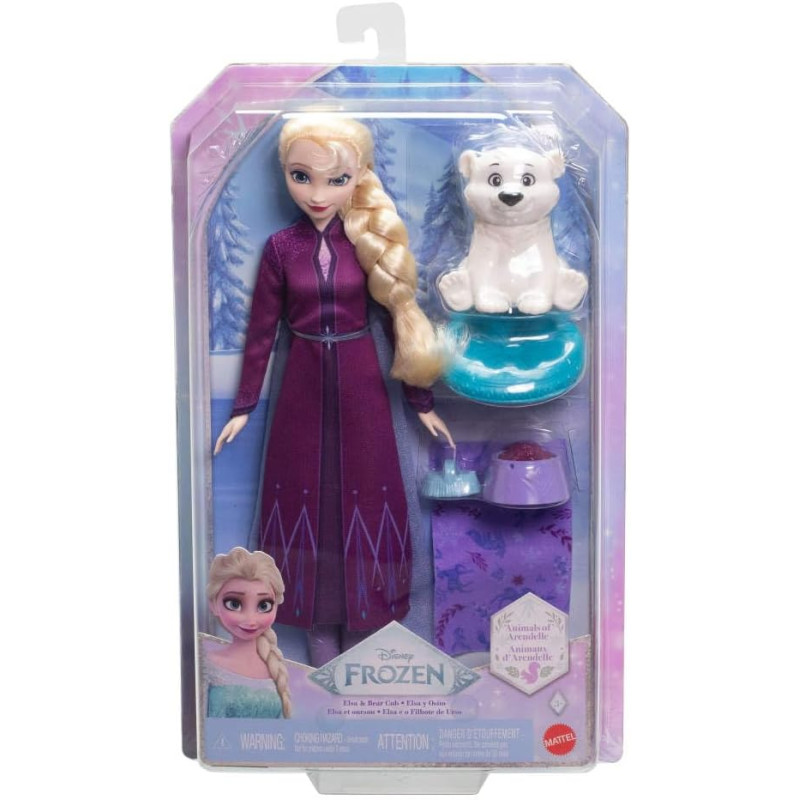 Лялька Ельза і ведмежа Mattel Disney Frozen Elsa Fashion Doll  Bear Cub Figure