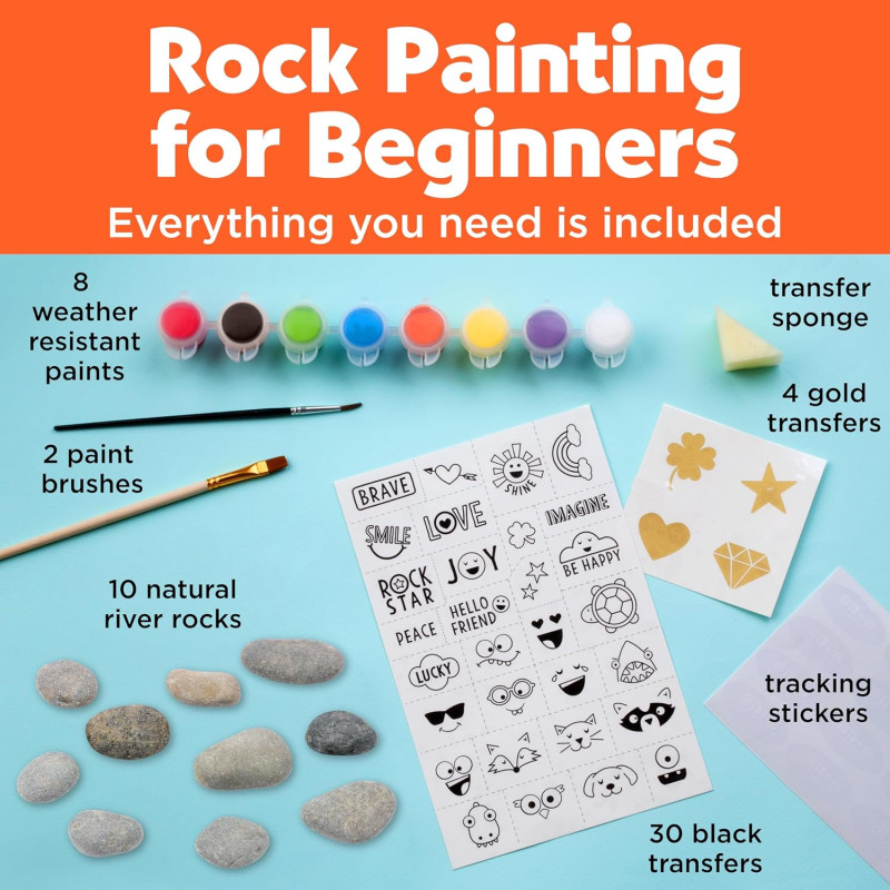 Ігровий набір для малюнків на каменях Creativity For Kids Hide and Seek Rock Painting Kit