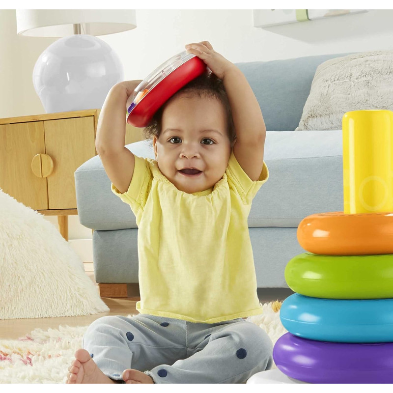 Велика Пірамідка Фішер Прайс Fisher-Price Toddler Toy Giant Rock-A-Stack