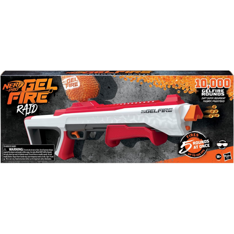 Бластер Нерф Про Гельфайр Рейд NERF Gelfire Raid Blaster Fire 5 Rounds