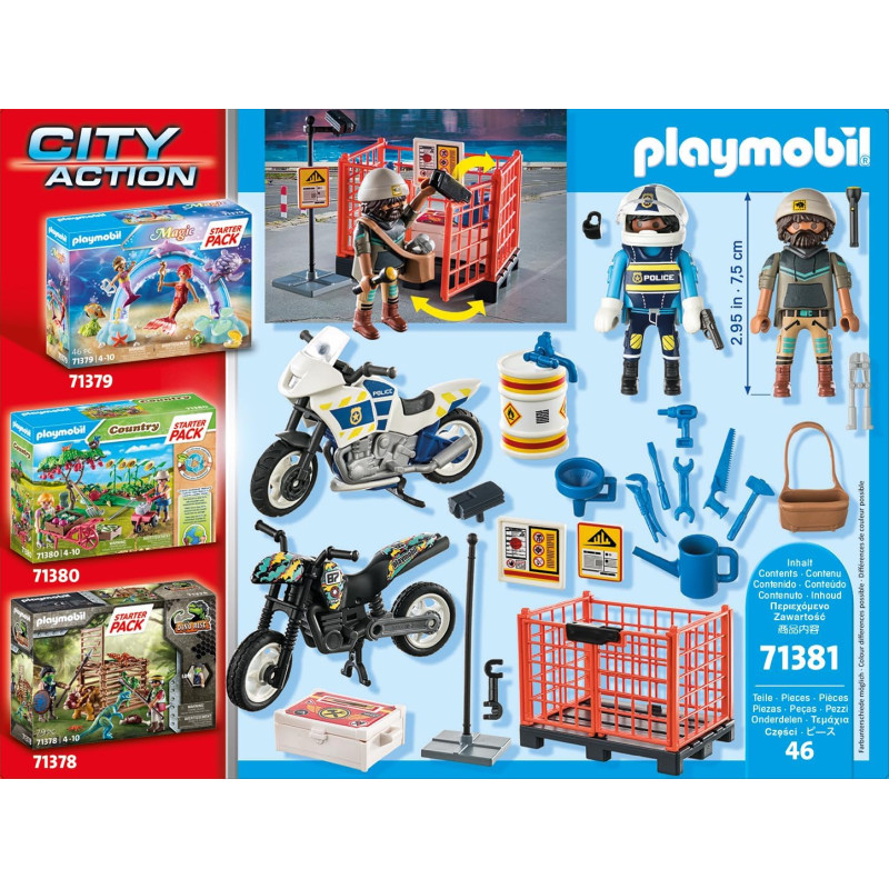 Ігровий набір фігурок Playmobil 71381 City Action Police Starter Pack 10